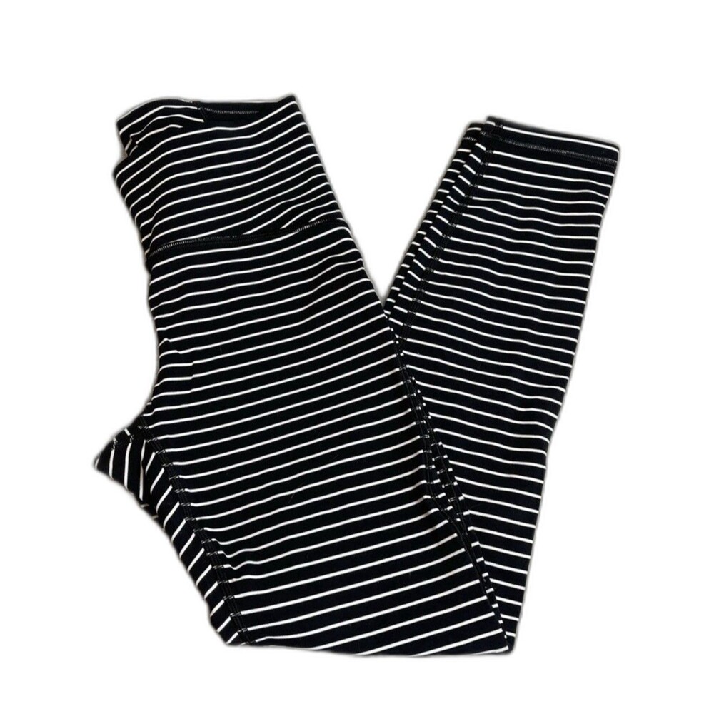 Lululemon Wunder Under High-Rise Tight 25" *Luxtreme Striped Leggings Size 6